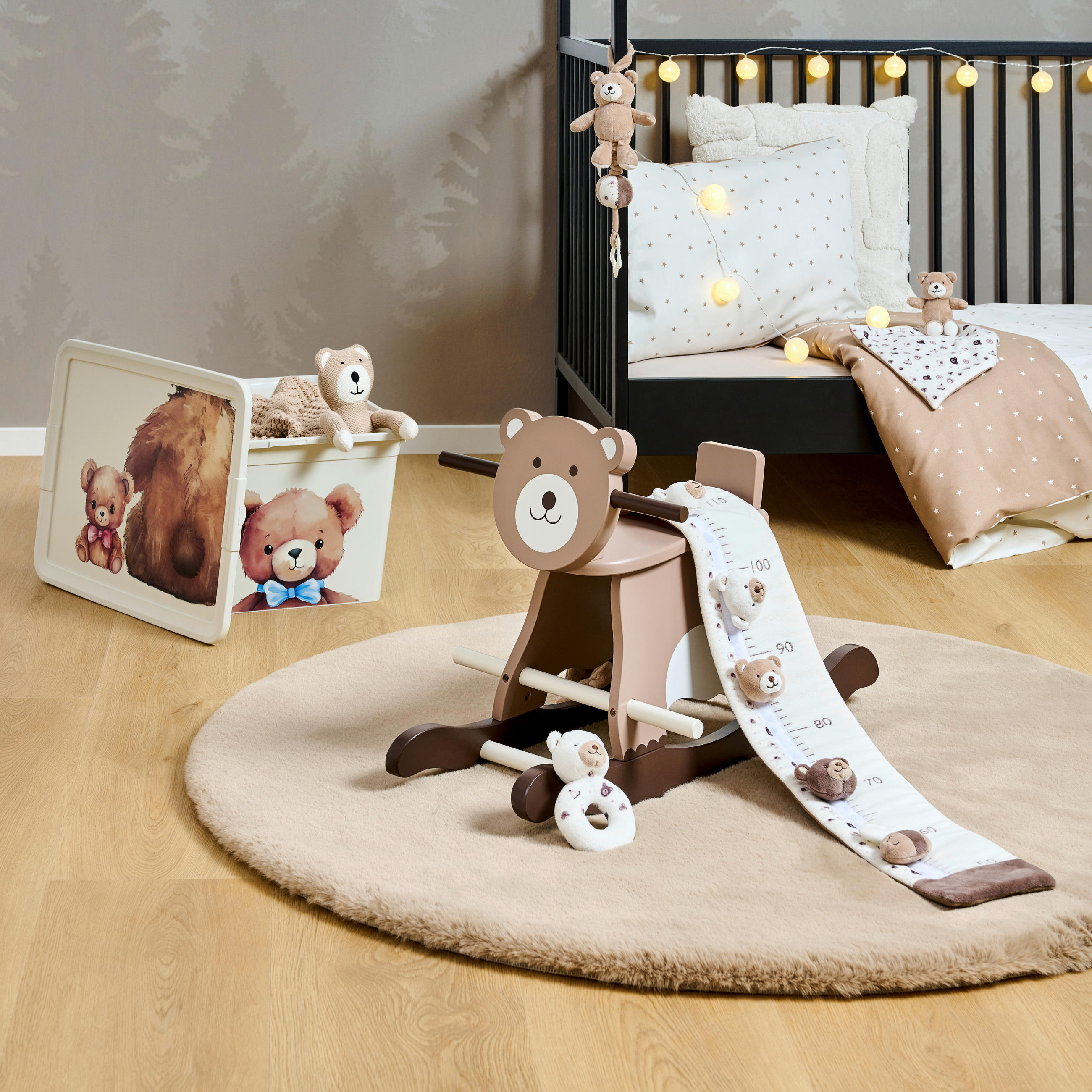 HOUPACÍ ZVÍŘÁTKO - hnědá, Trend, dřevo (66/36/42cm) - My Baby Lou