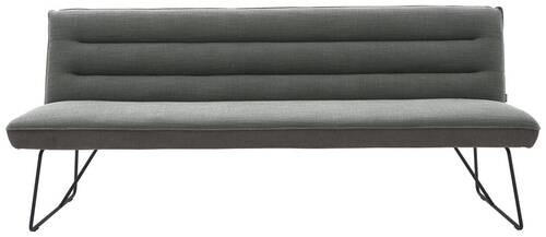SITZBANK 188/89/68 cm  in Grau, Schwarz  - Schwarz/Grau, Design, Textil/Metall (188/89/68cm) - Dieter Knoll