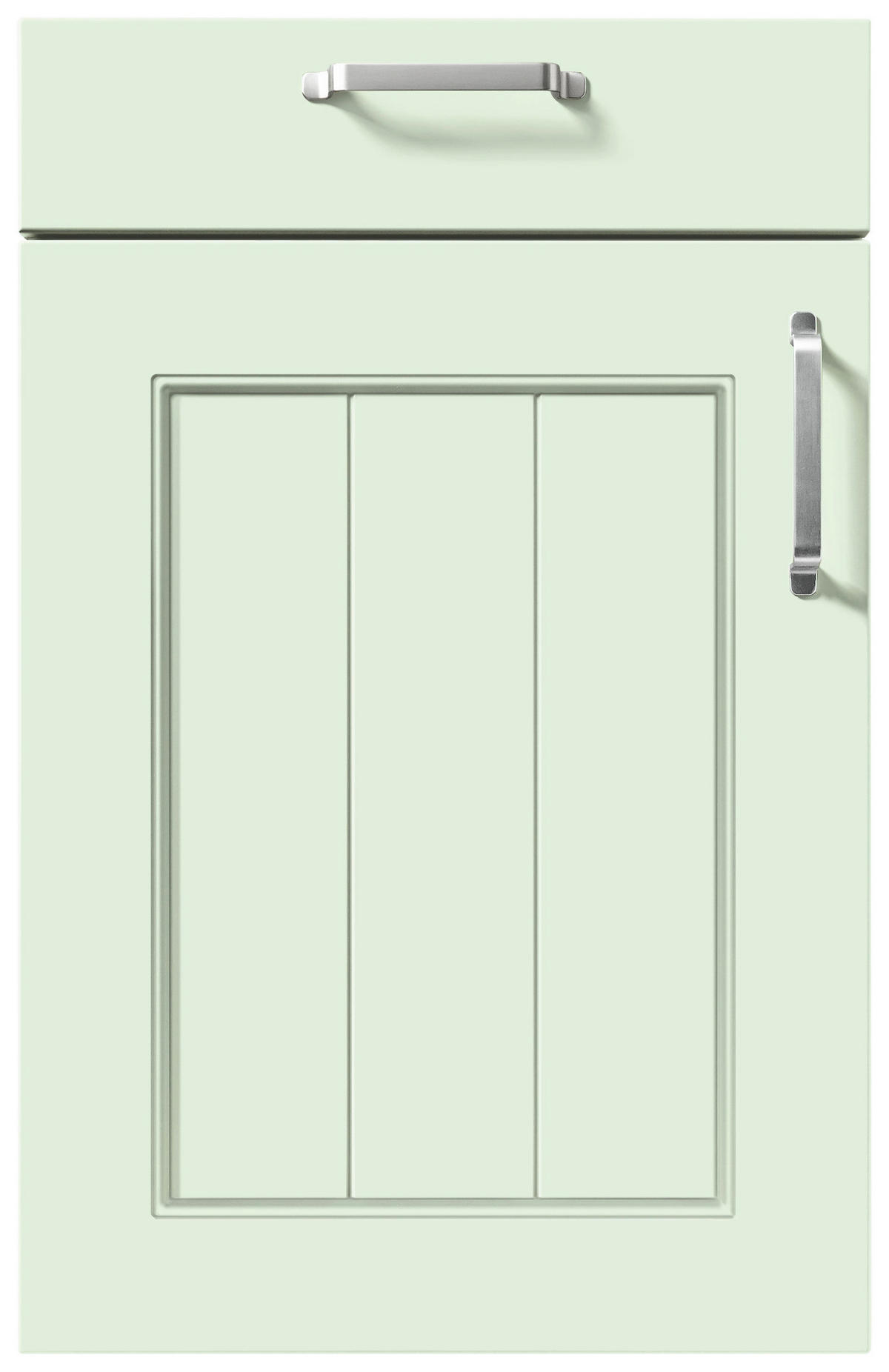 EINBAUKÜCHE CANDY SATIN  - Salbeigrün, Design, Holzwerkstoff - Novel