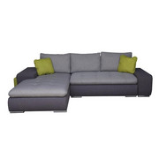 SJEDEĆA GARNITURA - svijetlo zelena/siva, Moderno, tekstil/plastika (194/283cm)