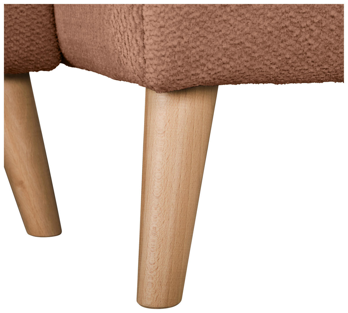 ECKSOFA in Webstoff Dunkelorange  - Buchefarben/Dunkelorange, KONVENTIONELL, Holz/Textil (294/169cm) - Carryhome