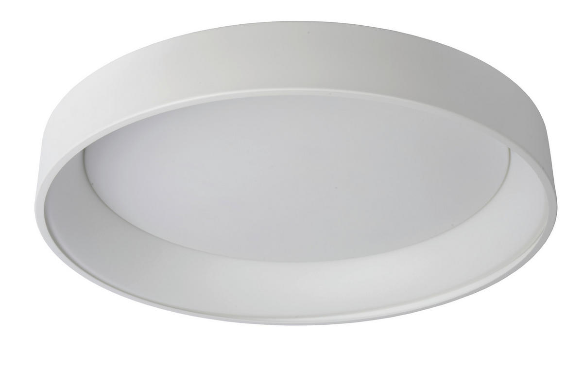 LED-DECKENLEUCHTE 80/80/13 cm   - Weiß, Basics, Metall (80/80/13cm) - Lucide