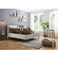POLSTERBETT Beige 160/200 cm  - Eichefarben/Beige, Design, Holz/Textil (160/200cm) - Xora