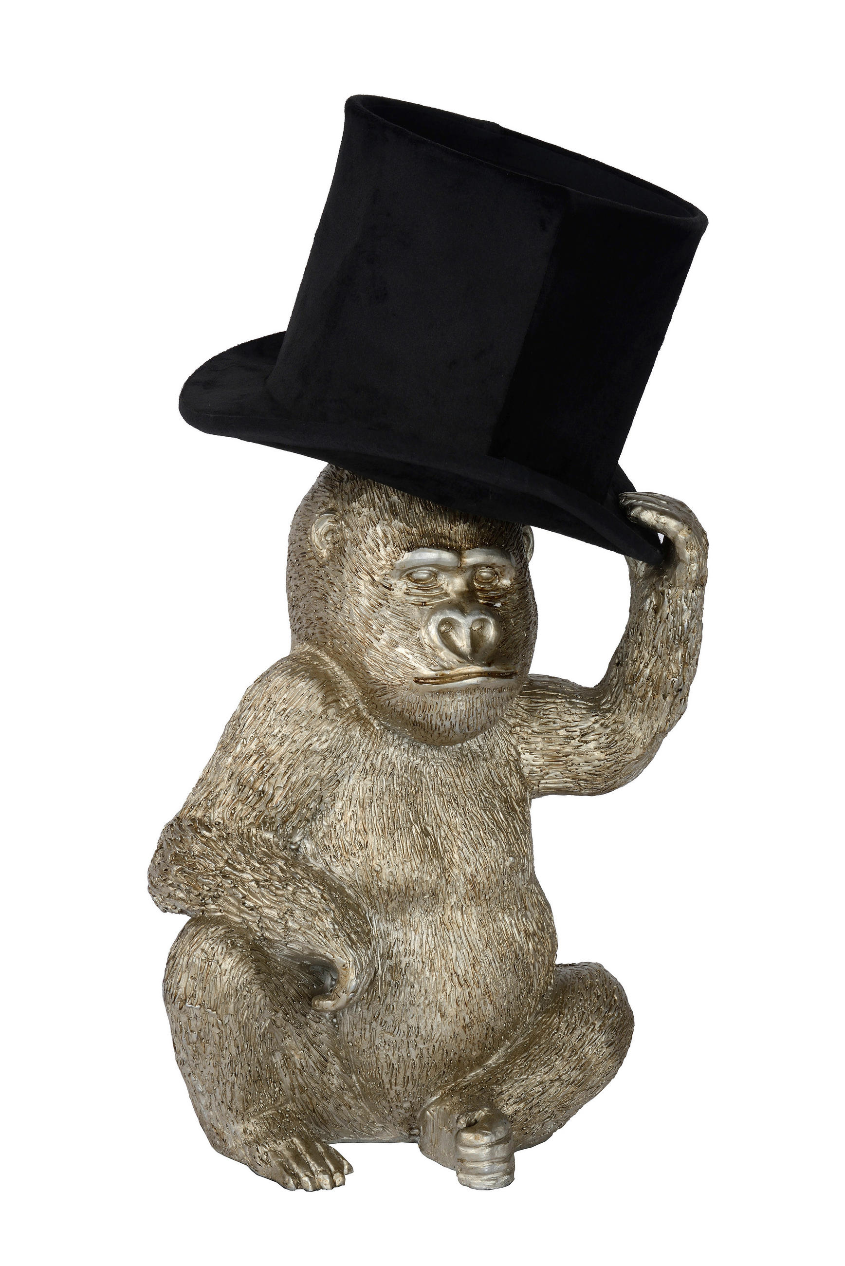 TISCHLEUCHTE Extravaganza Gust 22/22/46 cm   - Goldfarben/Schwarz, Trend, Kunststoff/Textil (22/22/46cm) - Lucide