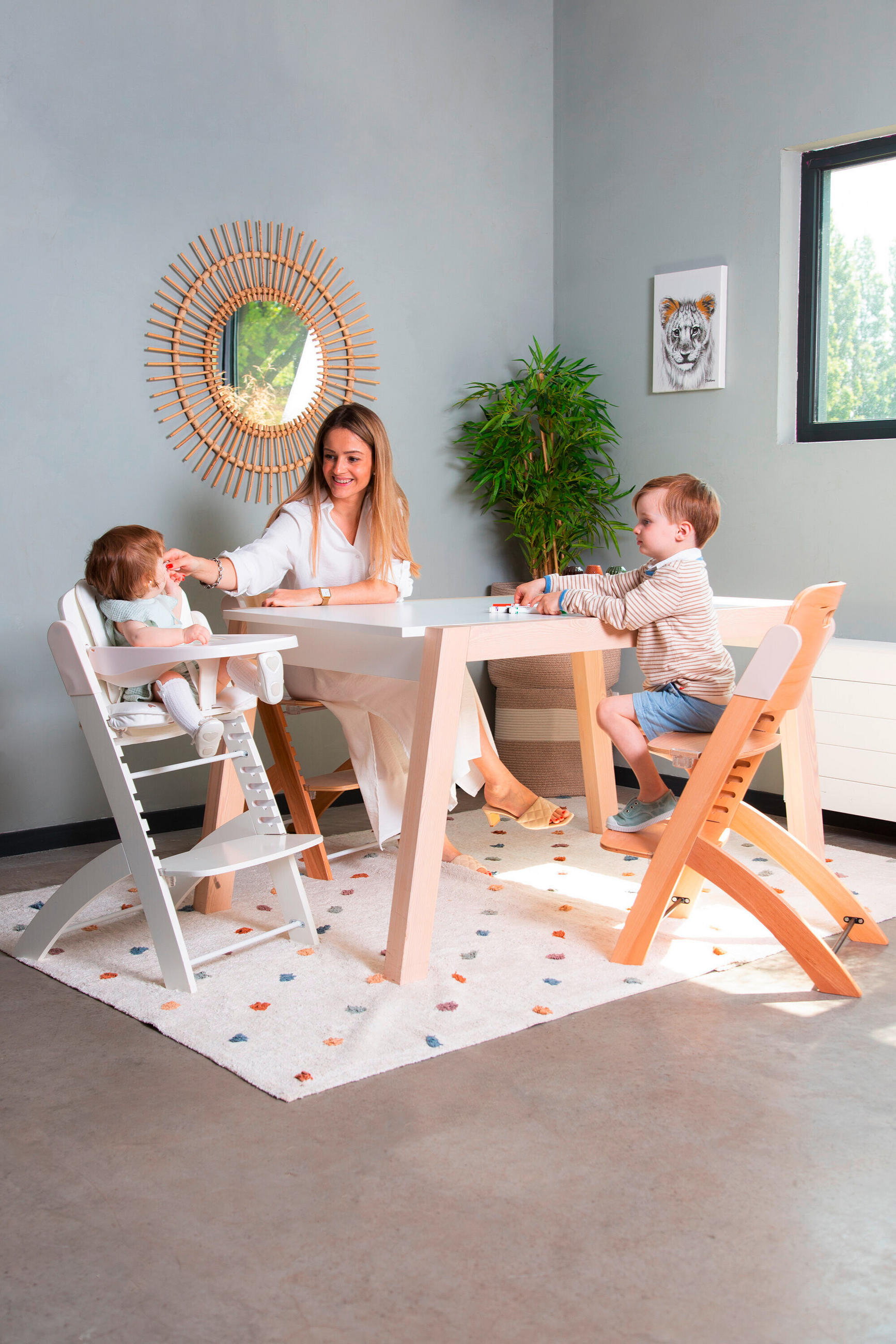 HOCHSTUHL Baltimorefarben, Perlmutt Natur Beige  - Perlmutt/Baltimorefarben, Basics, Holz/Kunststoff (45/86/53cm) - Childhome