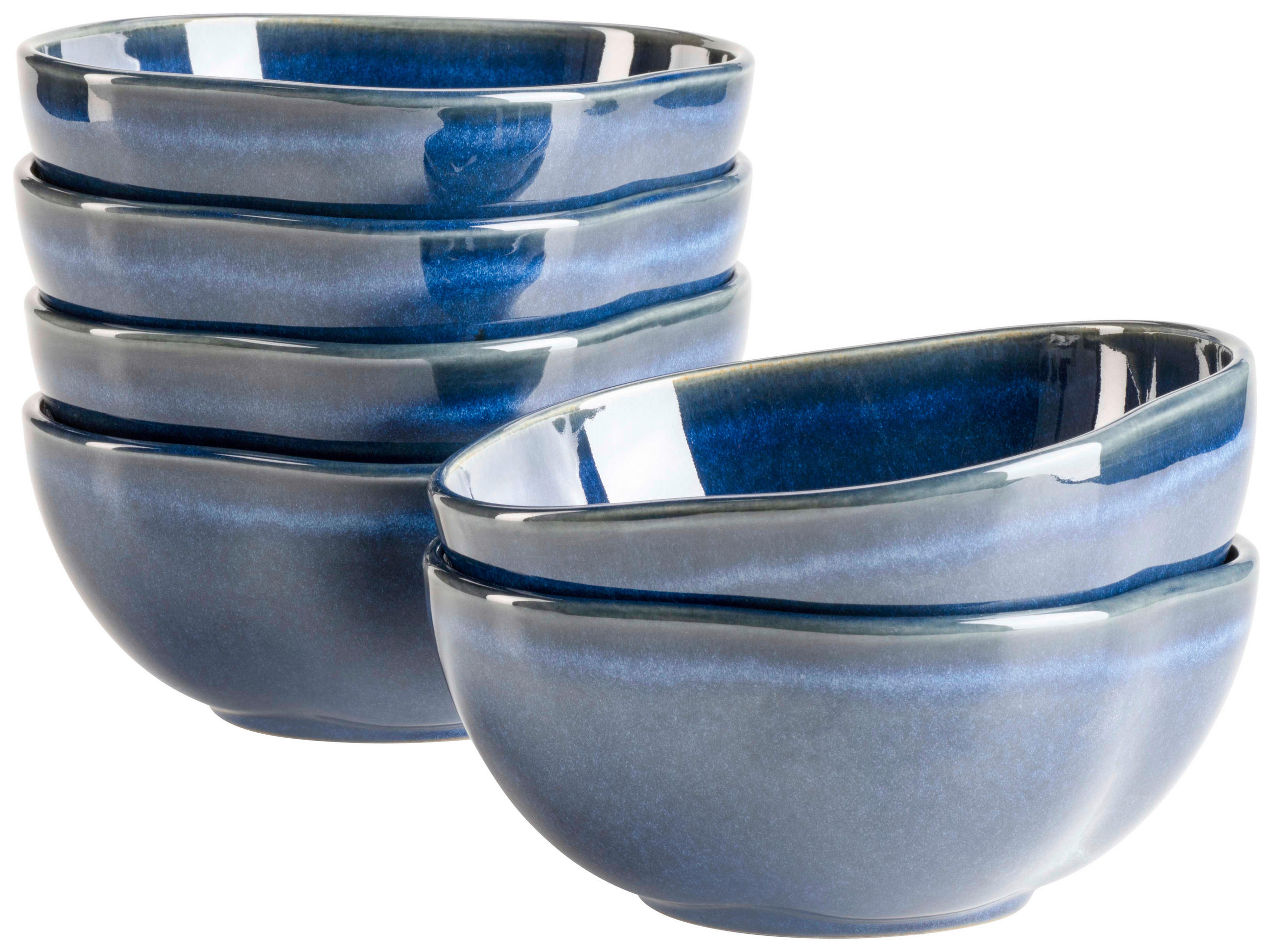 SCHÜSSEL Cordelia   - Blau, Trend, Keramik (16/6,5cm) - Mäser