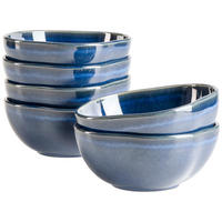 SCHÜSSEL Cordelia   - Blau, Trend, Keramik (16/6,5cm) - Mäser
