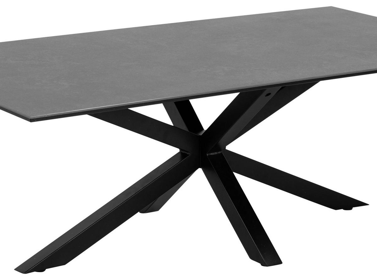 KLUB STOČIĆ  crna  - crna, Lajfstajl, staklo/metal (130/70/46cm) - Hom`in