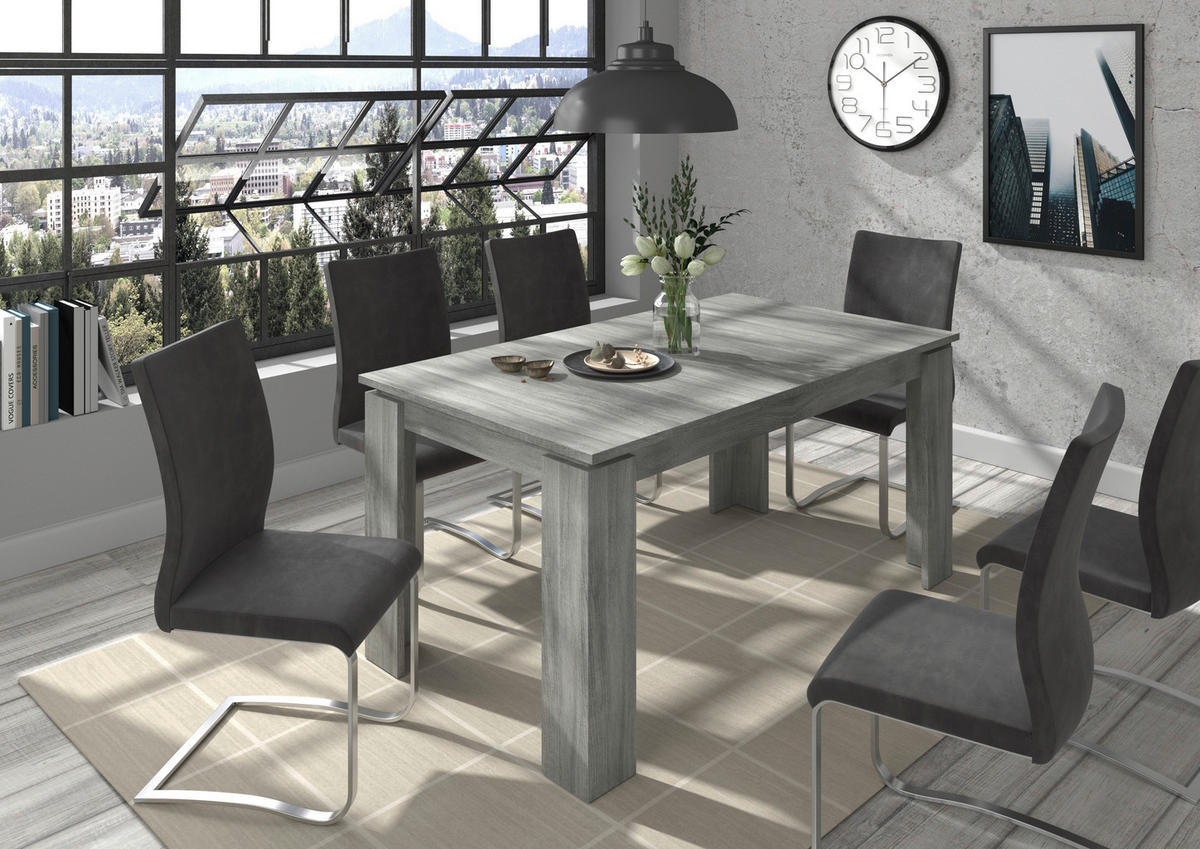 ESSTISCH rechteckig  ausziehbar  - Design, Holzwerkstoff (160/90/76cm) - MID.YOU