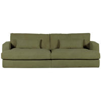 BIGSOFA in Cord Grün  - Schwarz/Grün, ROMANTIK / LANDHAUS, Kunststoff/Textil (270/67/120cm) - Landscape