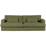 BIGSOFA in Cord Grün  - Schwarz/Grün, ROMANTIK / LANDHAUS, Kunststoff/Textil (270/67/120cm) - Landscape