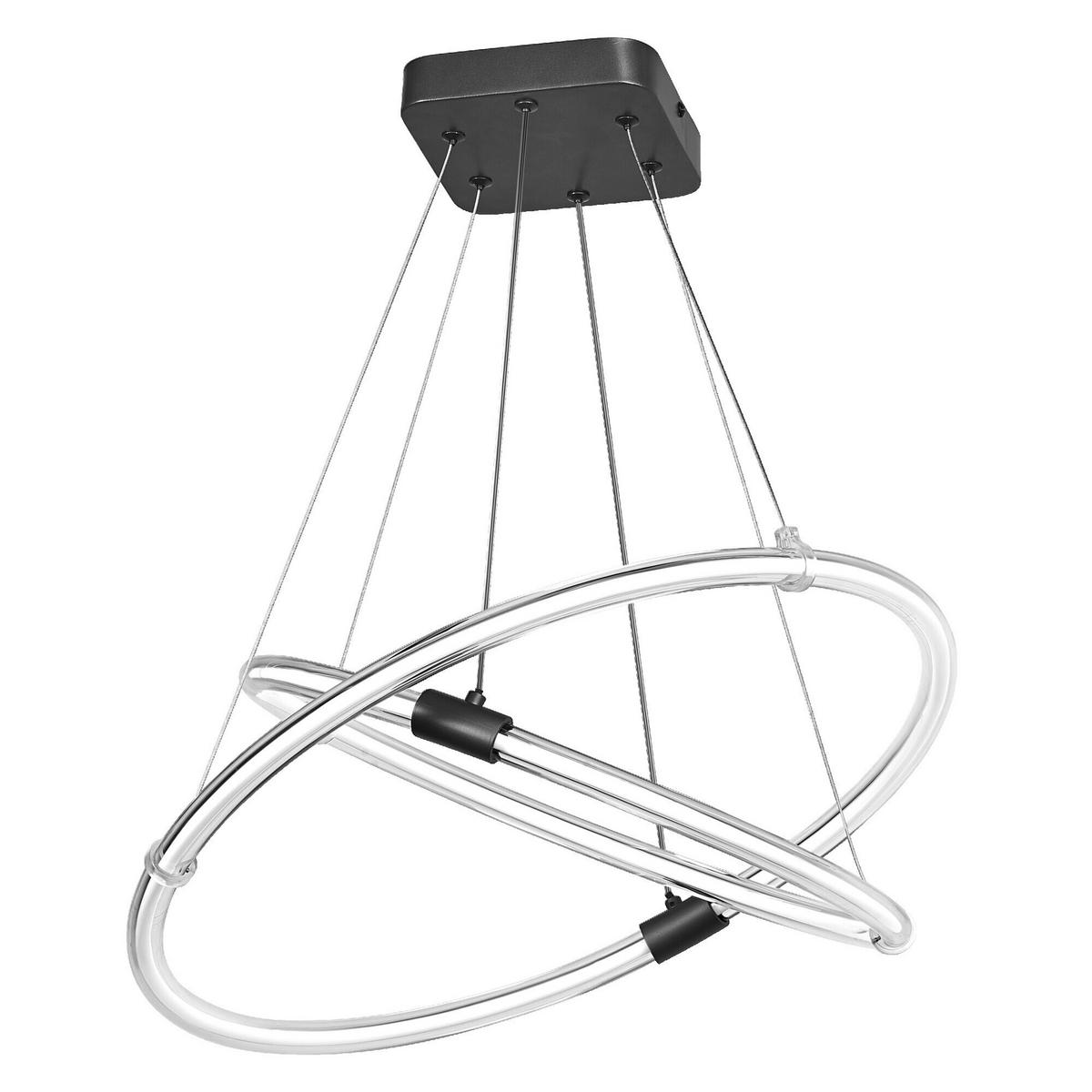 LED-HÄNGELEUCHTE 49.8/45.6/80 cm  - Dunkelgrau, Design, Kunststoff (49.8/45.6/80cm) - Osram