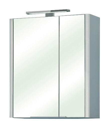 SPIEGELSCHRANK 60/70/20 cm  - Weiß, KONVENTIONELL, Glas/Holzwerkstoff (60/70/20cm) - Xora
