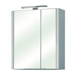 SPIEGELSCHRANK 60/70/20 cm  - Weiß, KONVENTIONELL, Glas/Holzwerkstoff (60/70/20cm) - Xora