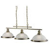 HÄNGLAMPA Bistro 100/82/28 cm  - vit/mässingsfärgad, Design, metall/glas (100/82/28cm)