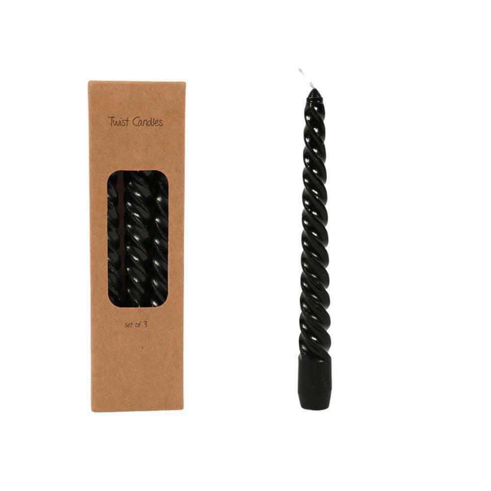 SALONSKA SVEĆA crna - crna, Osnovno, prirodni materijali (2,1/2,1/19cm)