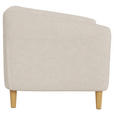 CHESTERFIELD-SOFA Flachgewebe Beige  - Eichefarben/Beige, Trend, Holz/Textil (150/78/84cm) - Ambia Home