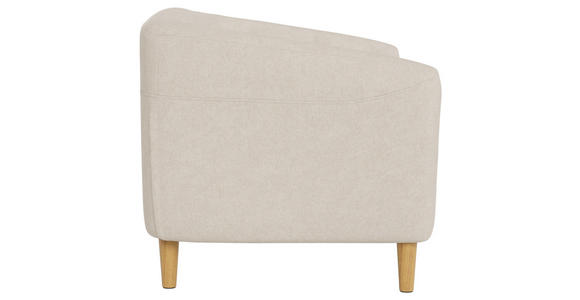 CHESTERFIELD-SOFA Flachgewebe Beige  - Eichefarben/Beige, Trend, Holz/Textil (150/78/84cm) - Ambia Home