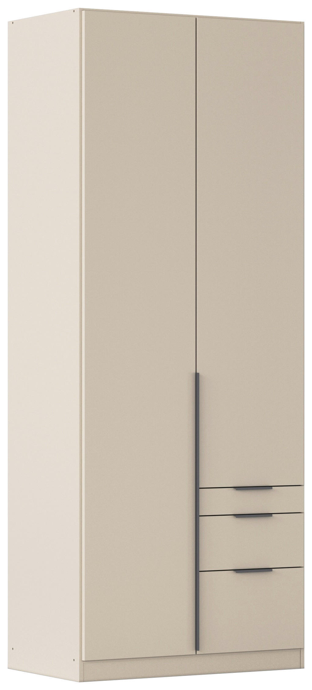 DREHTÜRENSCHRANK in Champagner  - Champagner/Grau, Modern, Holzwerkstoff/Metall (91/229/54cm) - Rauch Möbel