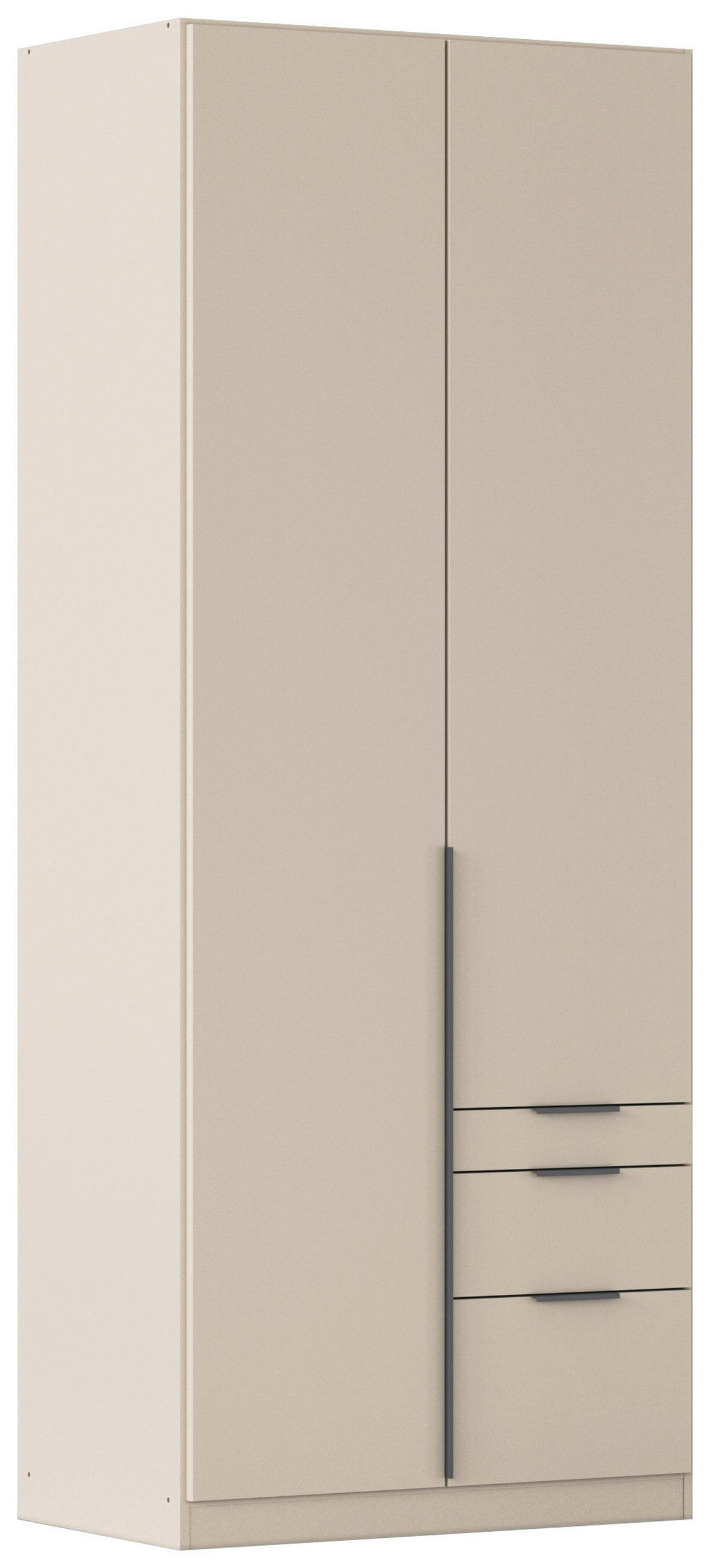 DREHTÜRENSCHRANK in Champagner  - Champagner/Grau, Modern, Holzwerkstoff/Metall (91/229/54cm) - Rauch Möbel