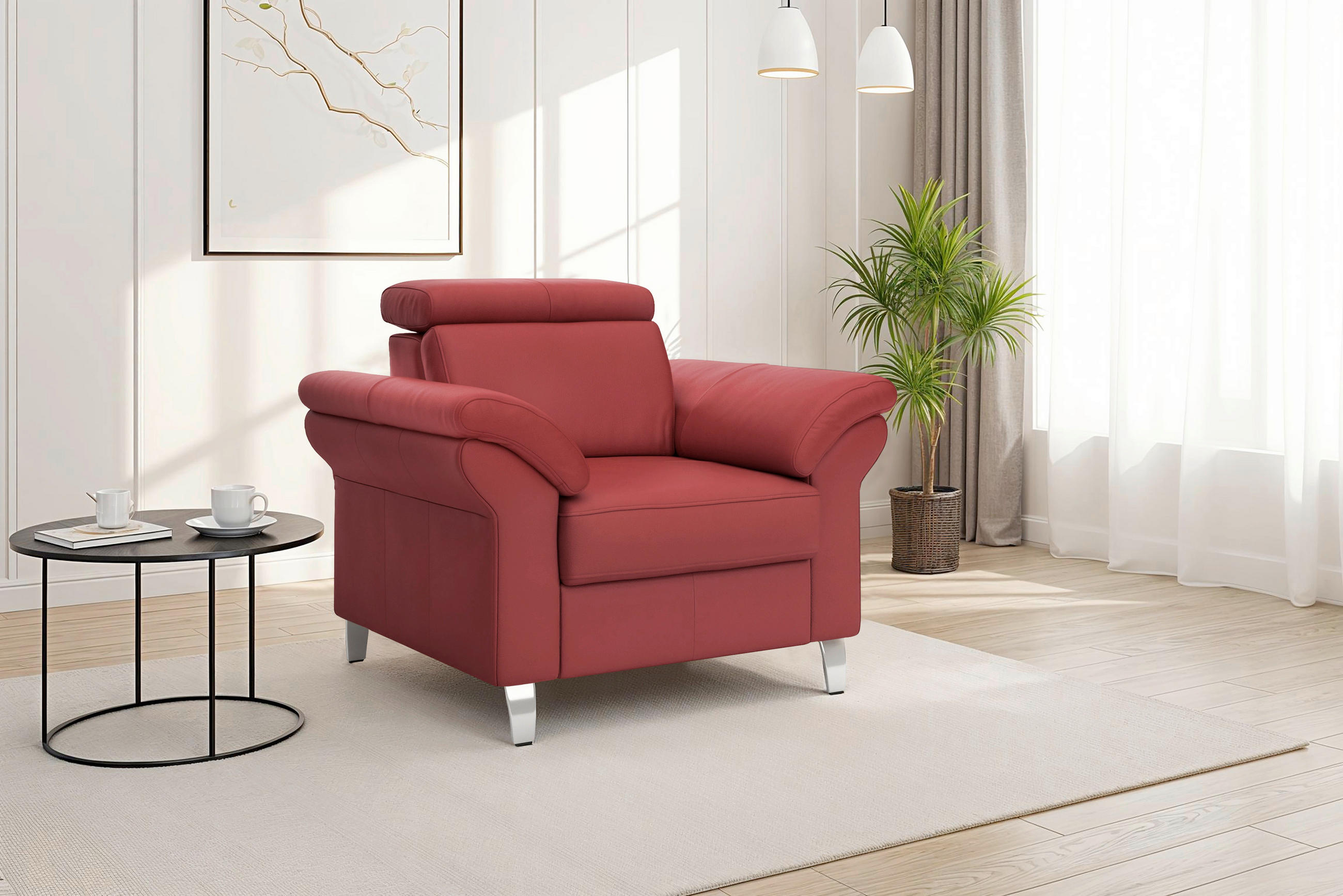 Sit & More Sessel Arngast E Rot 101x84x93 cm