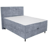 POSTEL BOXSPRING, tmavě šedá - černá/tmavě šedá, Moderní, dřevo/kompozitní dřevo (125/120/215cm) - Hom`in