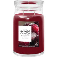 VONNÁ SVÍČKA  - čiré/vínově červená, Basics, parafín/sklo (9,3/15,7/9,3cm) - Yankee Candle