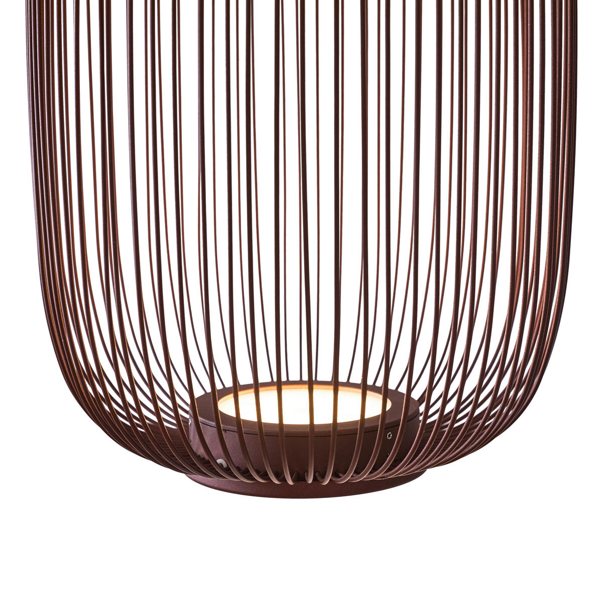 LED-HÄNGELEUCHTE Cage 102,5/22,5/50-150 cm  - Braun, Design, Kunststoff/Metall (102,5/22,5/50-150cm) - Dieter Knoll