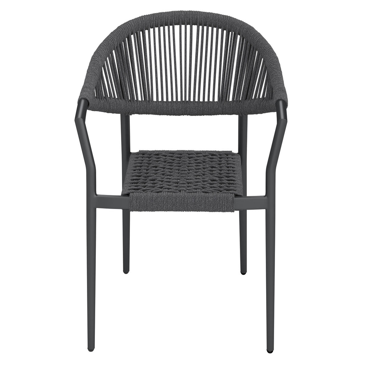 RAKÁSOLHATÓ KAROSSZÉK - antracit, Modern, textil/fém (57.5/78/59.5cm) - Ambia Garden