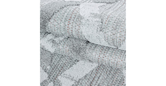 FLACHWEBETEPPICH 140/200 cm Bahama Grau  - Grau, Design, Textil (140/200cm) - Novel