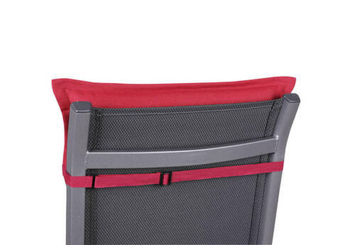 SESSELAUFLAGENSET Uni  - Kirschrot, Basics, Textil (50/7/100cm)