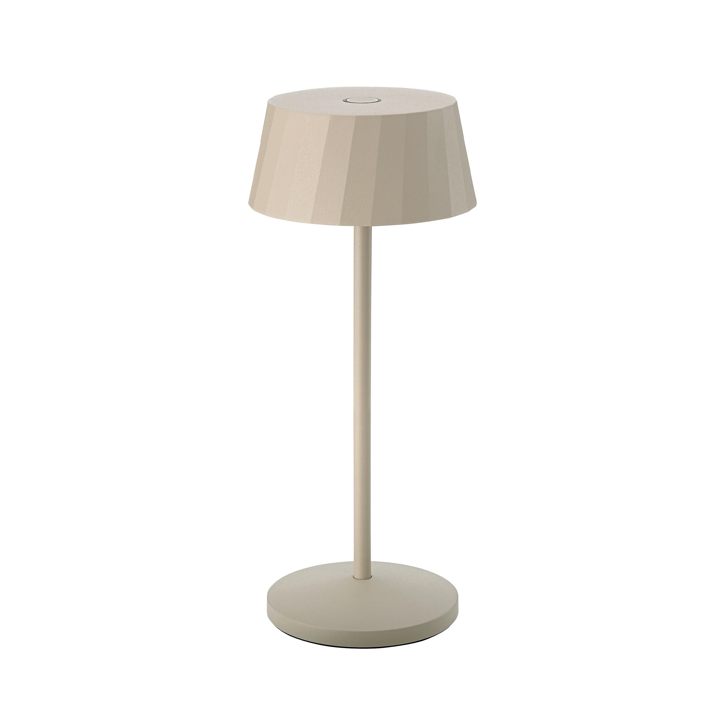 Sigor Akku-Tischleuchte Facetta Beige 9.2x22.2x9.2 cm