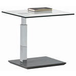COUCHTISCH in Metall, Glas, Holzwerkstoff 55/47/47-63 cm  - Design, Glas/Holzwerkstoff (55/47/47-63cm) - Venda