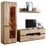 WOHNWAND in Anthrazit, Eichefarben - Eichefarben/Anthrazit, KONVENTIONELL, Glas/Holz (270/203/47cm) - Linea Natura WOHNWAND in Anthrazit, Eichefarben - Eichefarben/Anthrazit, KONVENTIONELL, Glas/Holz (270/203/47cm) - Linea Natura