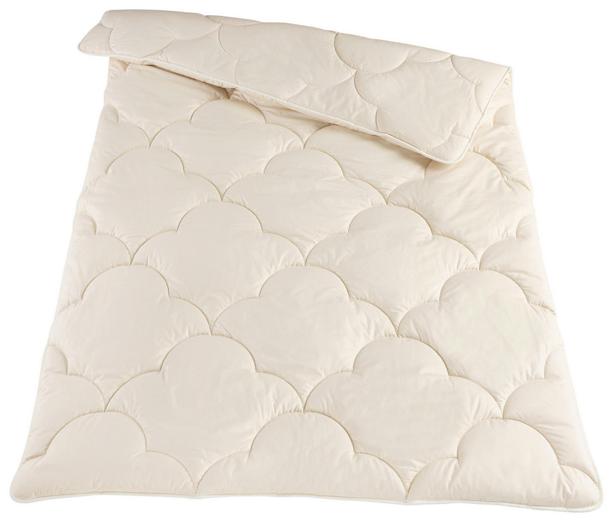 PROŠÍVANÁ PŘIKRÝVKA, 135/200 cm, duté vlákno - béžová, Basics, textil (135/200cm) - Valnatura