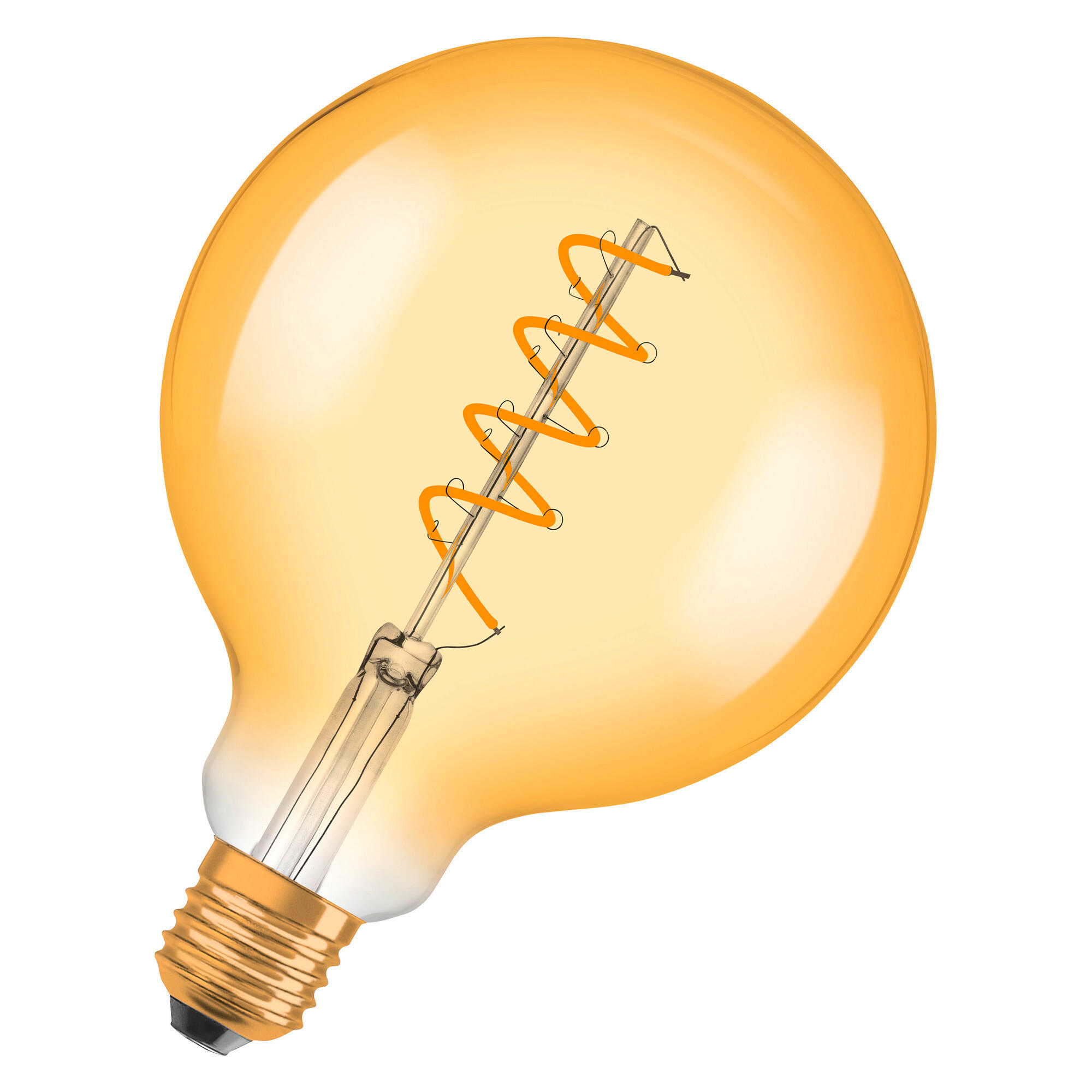 LED-LEUCHTMITTEL   E27 4 W 300 lm  - Goldfarben, Basics, Glas (12,4null) - Osram