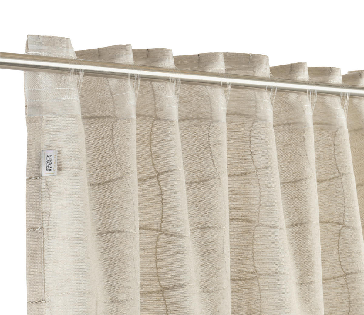 FERTIGVORHANG halbtransparent  - Beige, Basics, Textil (125/250cm) - Schöner Wohnen