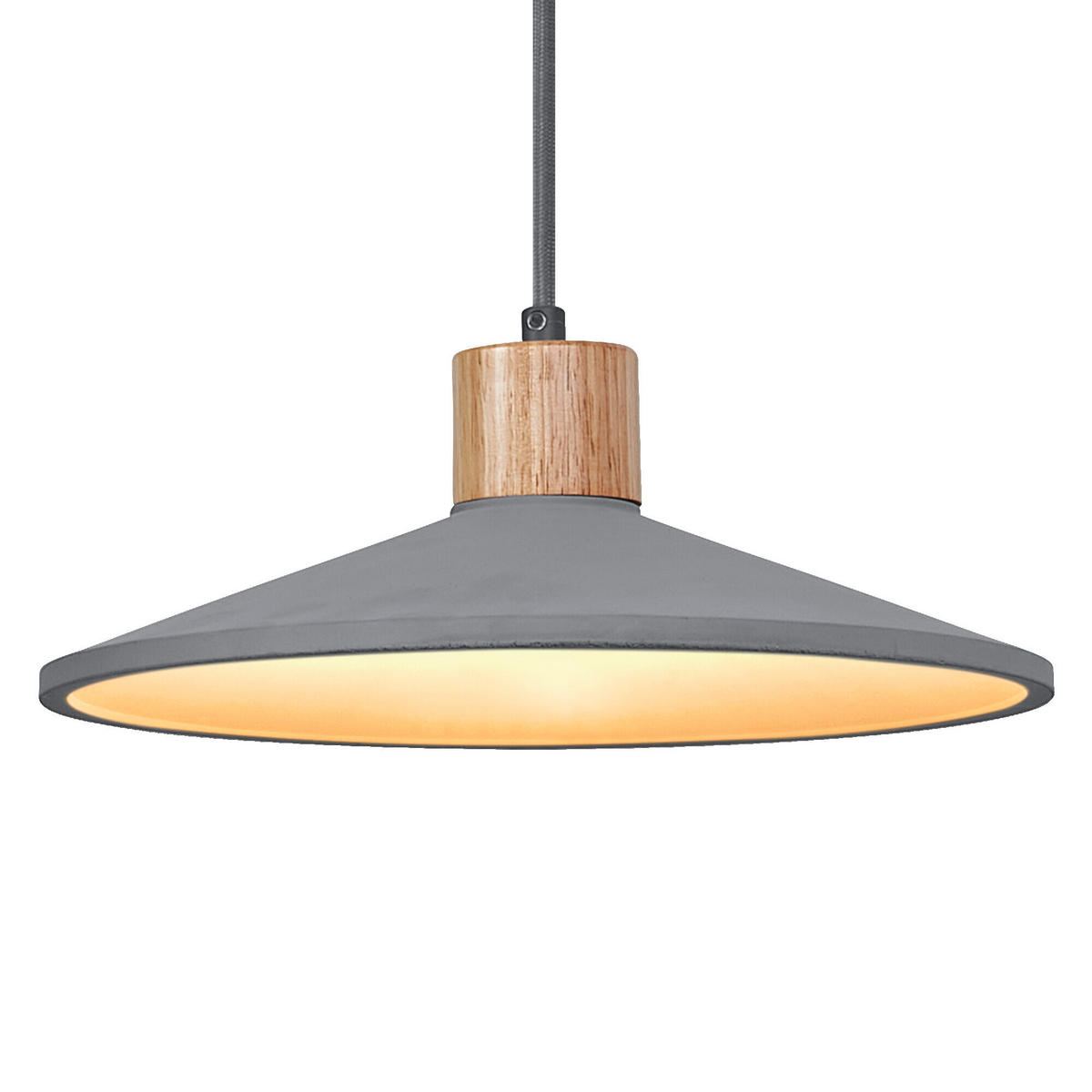 PENDELLEUCHTE 32/116,50 cm   - Dunkelgrau/Naturfarben, Natur, Holz/Stein (32/116,50cm) - Ledvance