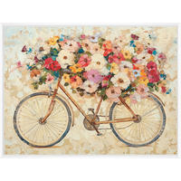 METALLBILD Abstraktes, Fahrzeuge, Blumen  - Multicolor, Basics, Metall (60/80/4cm) - Euroart