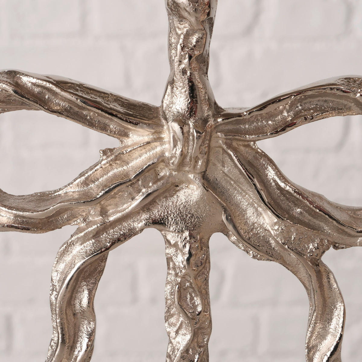 SVEĆNJAK  metal  - srebrna, Osnovno, metal (15,5/12,5/26cm)