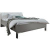 BETT 180/200 cm  in Weiß, Grau  - Chromfarben/Weiß, KONVENTIONELL, Holzwerkstoff/Textil (180/200cm) - Dieter Knoll