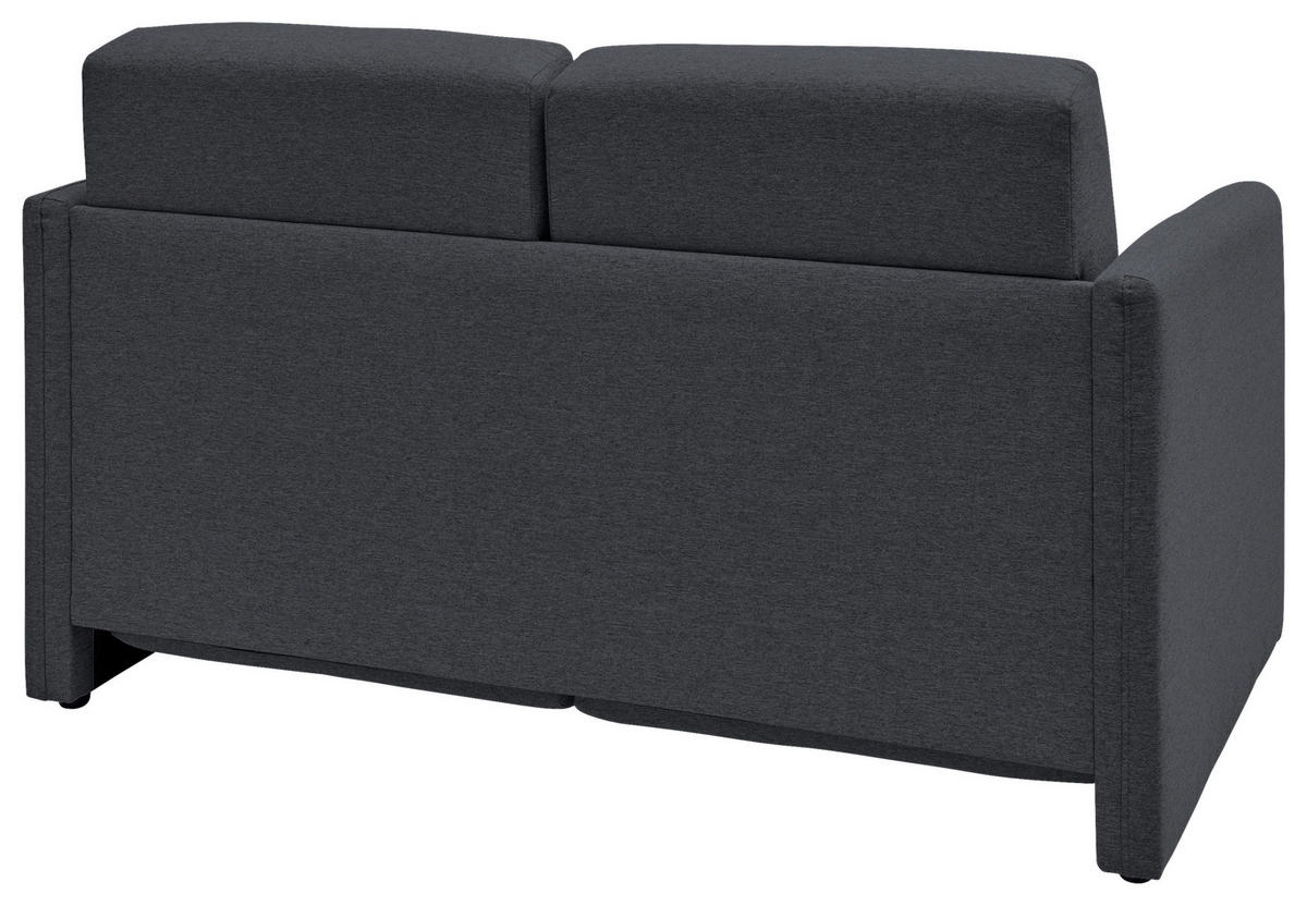 SCHLAFSOFA in Mikrofaser Anthrazit  - Anthrazit/Schwarz, KONVENTIONELL, Kunststoff/Textil (147/89/87cm) - Livetastic