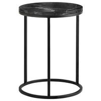 BEISTELLTISCH in Stein 39/39/55 cm  - Schwarz, Design, Stein/Metall (39/39/55cm) - Johann Jakob