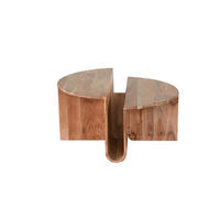 COUCHTISCH Akazie vollmassiv 80/40/80 cm rund Akaziefarben  - Akaziefarben, KONVENTIONELL, Holz (80/40/80cm) - Livetastic
