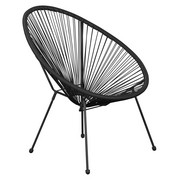 STUHL Schwarz - Schwarz, Design, Kunststoff/Metall (73/76/89cm)