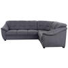ECKSOFA in Flachgewebe Dunkelblau  - Schwarz/Dunkelblau, Konventionell, Kunststoff/Textil (264/215cm) - Sit & More