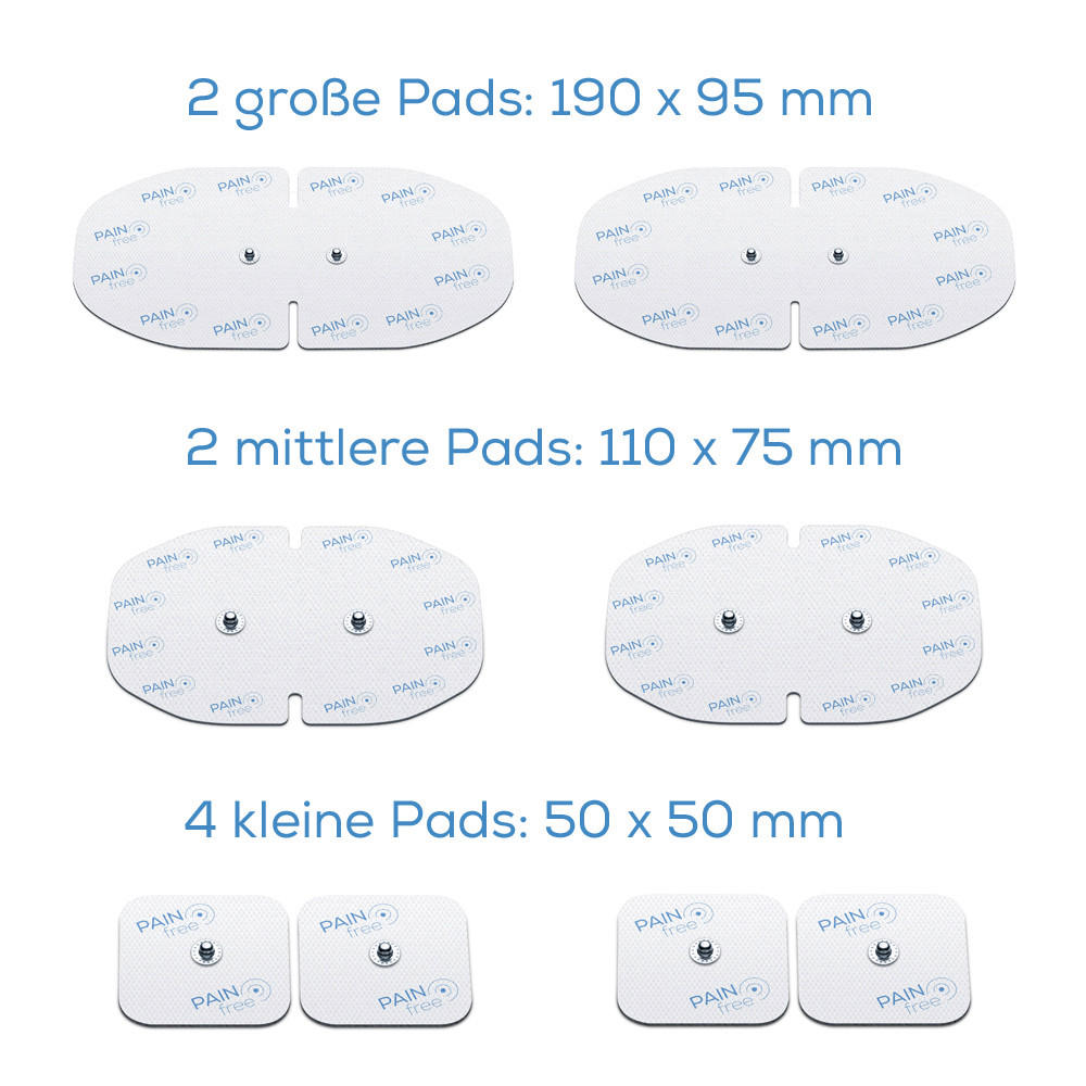 Nachkaufset zu TENS/EMS 70 - Weiss, Basics (24/12.6/2.5cm) - Beurer