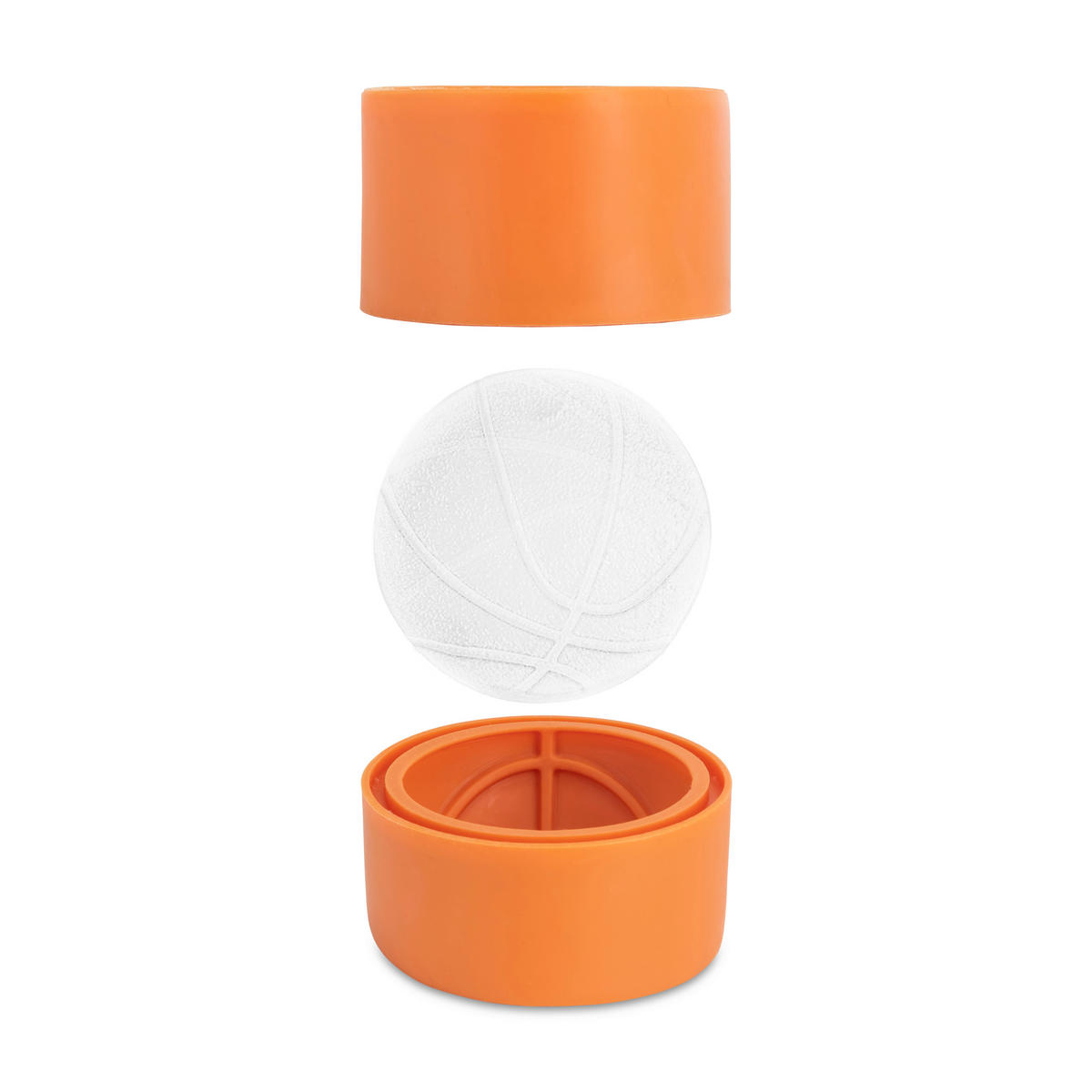 POSODA ZA KOCKE LEDU - oranžna, Basics, umetna masa (6/7/12,5cm) - Kikkerland