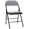 KLAPPSTUHL in Metall, Textil Schwarz, Hellgrau  - Hellgrau/Schwarz, Basics, Textil/Metall (44/80/49cm) - MID.YOU