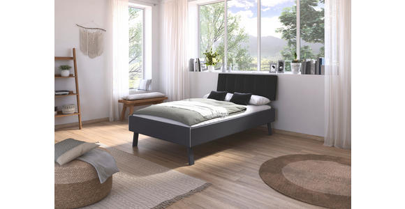 BETT 120/200 cm  in Grau  - Grau, Design, Holzwerkstoff/Textil (120/200cm) - Carryhome